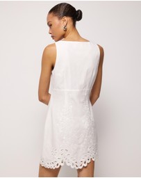 AERE - Adria Broderie Mini Dress