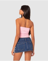 EDIKTED - Isabella Ruched Tube Top