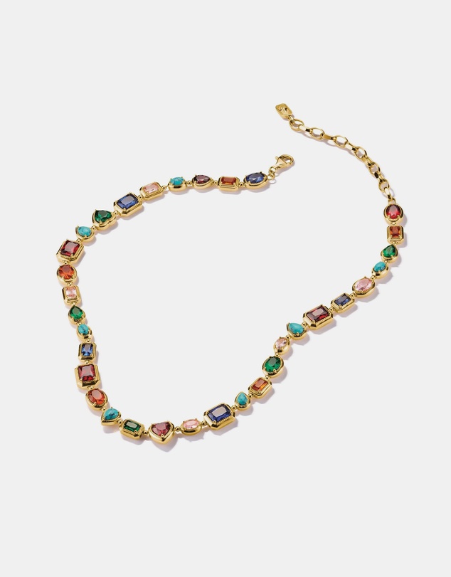 THOMAS SABO - THOMAS SABO Necklace with Multi-coloured Faceted Stones