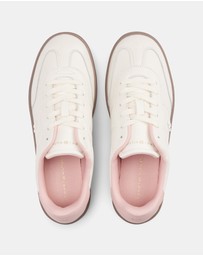 Tommy Hilfiger - Leather Monogram Court Trainers - Women's
