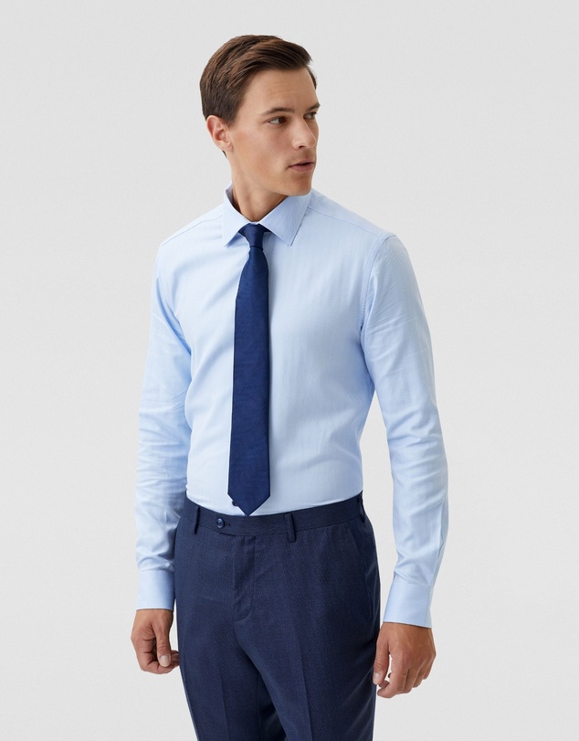 Oxford - Beckton Herringbone Cotton Shirt