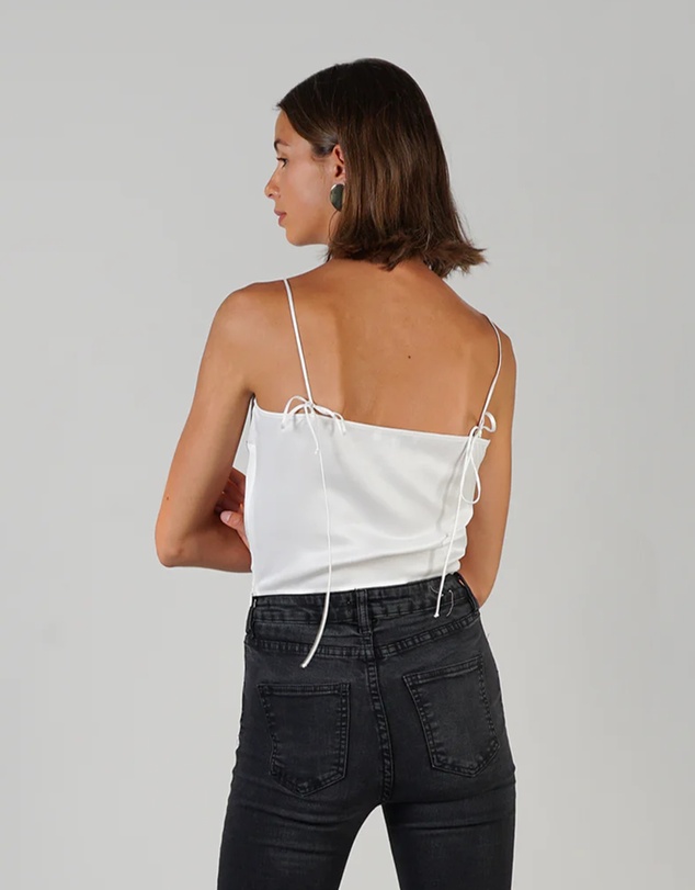 Lydan The Label - Asymmetrical Silk Top
