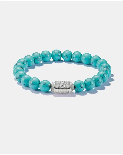 THOMAS SABO - THOMAS SABO Bracelet with imitated Turquoise Beads