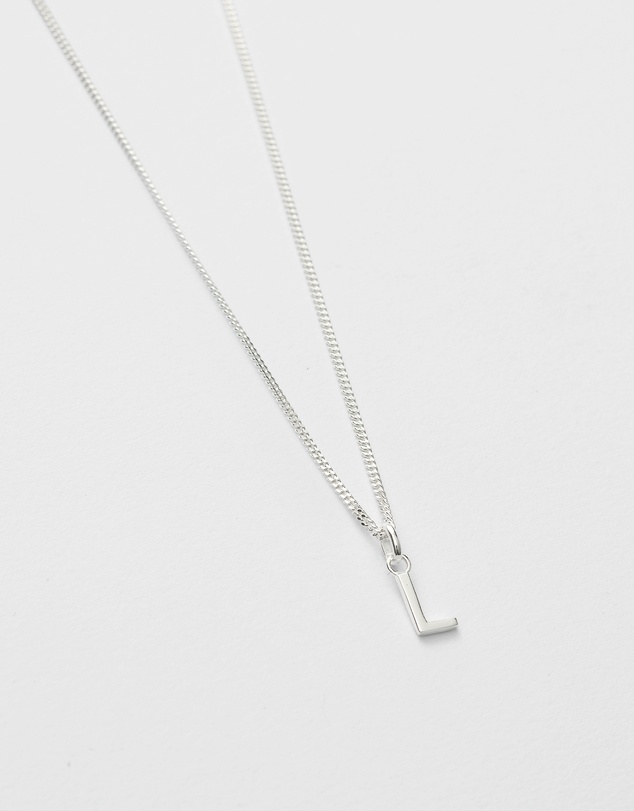 Kirstin Ash - L Outline Initial Necklace