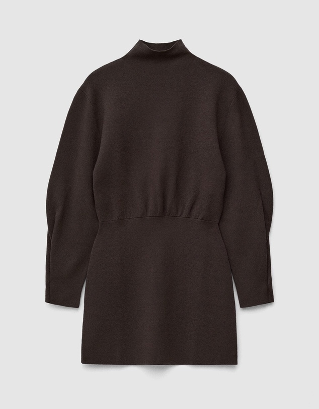 & Other Stories - Knitted Mock-Neck Mini Dress