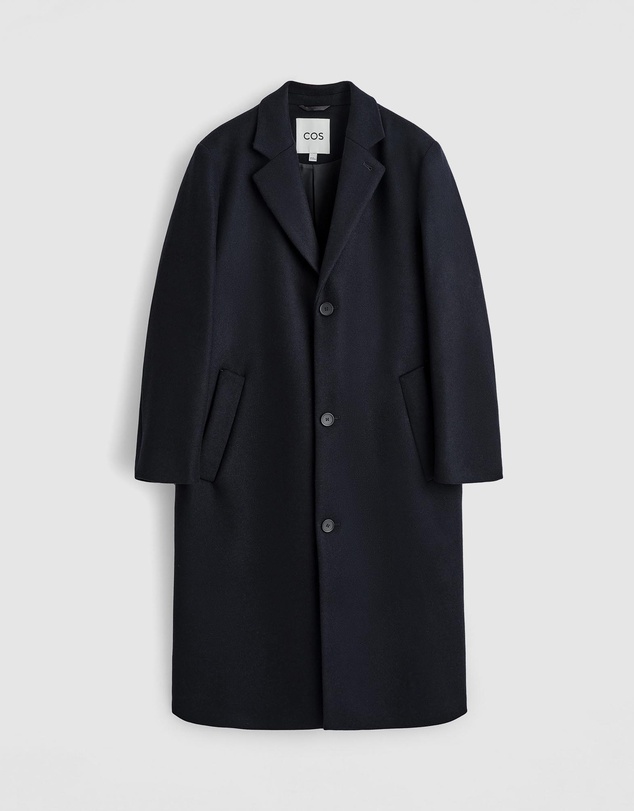 COS - Single-Breasted Wool Long Coat