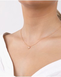 Lovisa - Gold Plated Sterling Silver Freshwater Pearl Cupchain Necklace