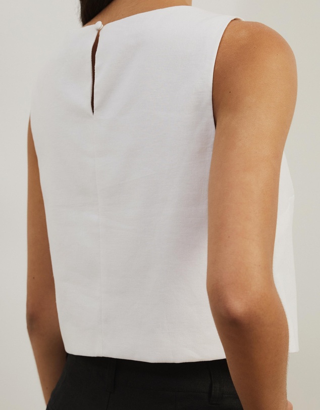 Atmos&Here - Aven Linen Blend Boxy Top