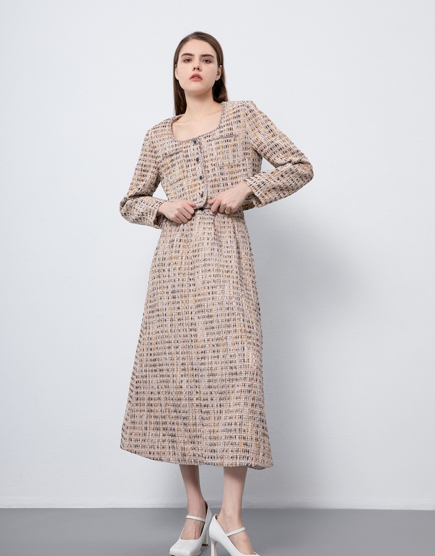 Glamorous - Vintage court-inspired contrasting tweed jacket