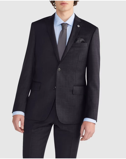 Van Heusen - Wool Tonal Glen Check Suit Jacket