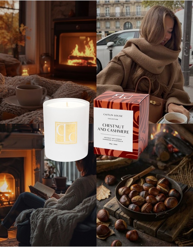 Caitlin Louise Collection - Chestnut and Cashmere Candle