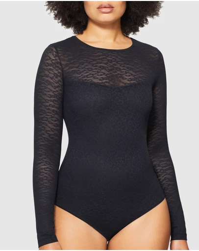Nancy Ganz - Lace Supreme Long Sleeve Bodysuit