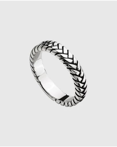 Najo - Tessera Men's Silver Ring