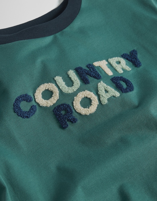 Country Road - Australian Cotton Short Sleeve Boucle Tee