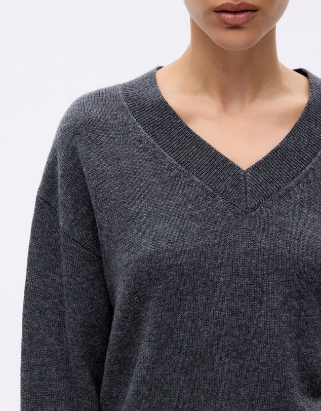 Minima Esenciales - Lorin Wool Cashmere V Neck