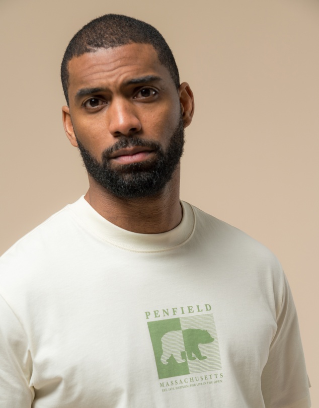 Penfield - Contrast Stripe Bear Graphic T-Shirt