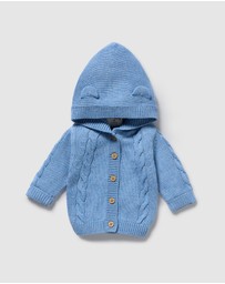 Wilson & Frenchy - Organic Knitted Cable Jacket - Babies
