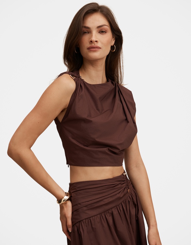 Forever New - Dottie Draped Hardware Top