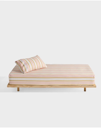 Linen House Kids - Sailor Stripe Fitted Sheet + Pillowcase Set