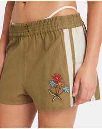 RVCA - Womens Mel G Elastic Waist Shorts