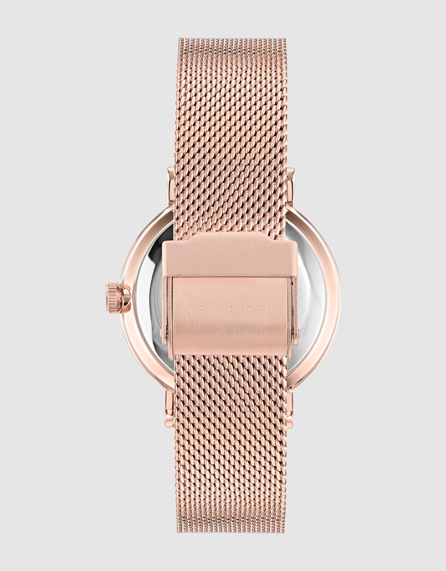 Ted Baker - Phylipa Rose 37mm Gold-Tone Mesh Bracelet Watch