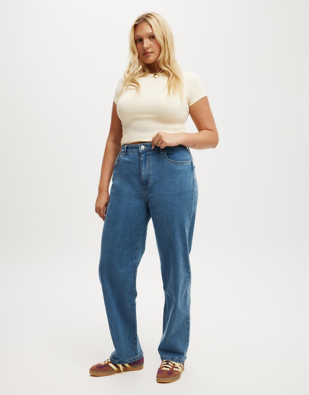 Cotton On - Curvy Stretch Straight Jeans