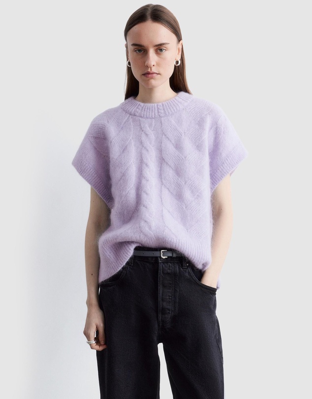 & Other Stories - Cable-Knit Mohair-Blend Vest