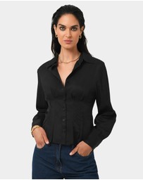 Forcast - Paige Gathered Shirt