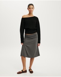 Cotton On - Softest Luxe Off Shoulder Knit Top