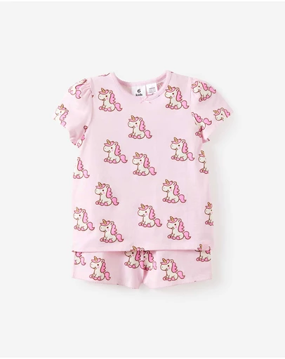 Cotton On Kids - Dreamdrift Puff Short Slv Pj Set