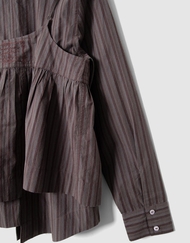 Damson Madder - Indie Double Layer Shirt With Cami