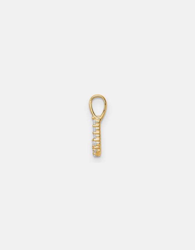 Zoe Olivia - 9K Gold Lab Grown Diamond Initial J Pendant