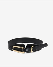 Forcast - Biface Leather Belt
