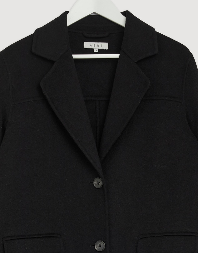 Revibe - Repaired AERE Orla Double Faced Wool Coat - AU 8