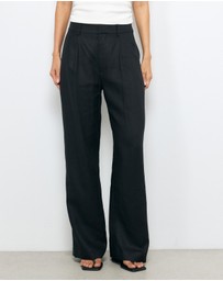 AERE - Straight Leg Linen Pants