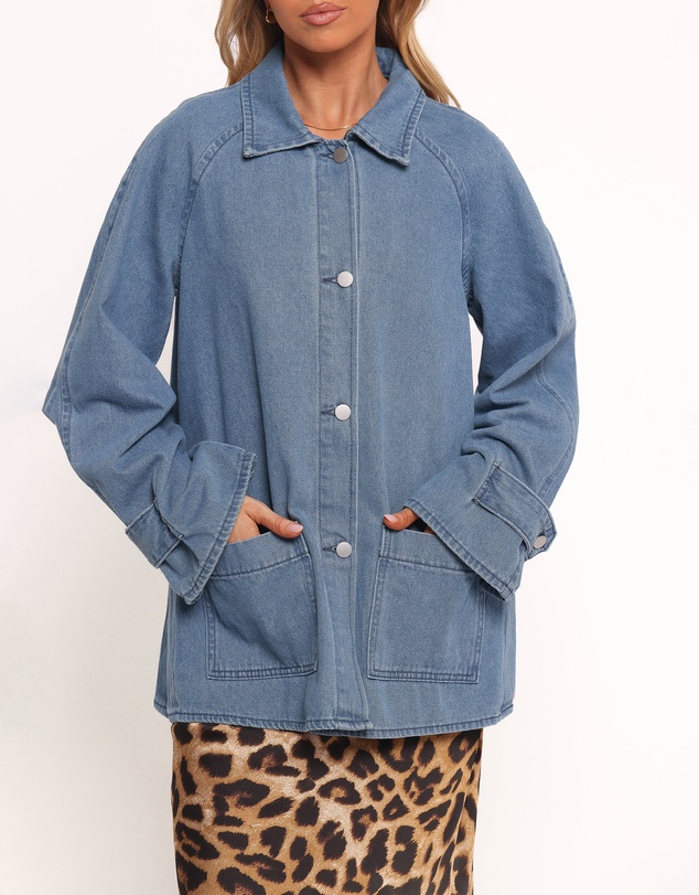 Petal & Pup - Novan Oversized Shacket - Denim