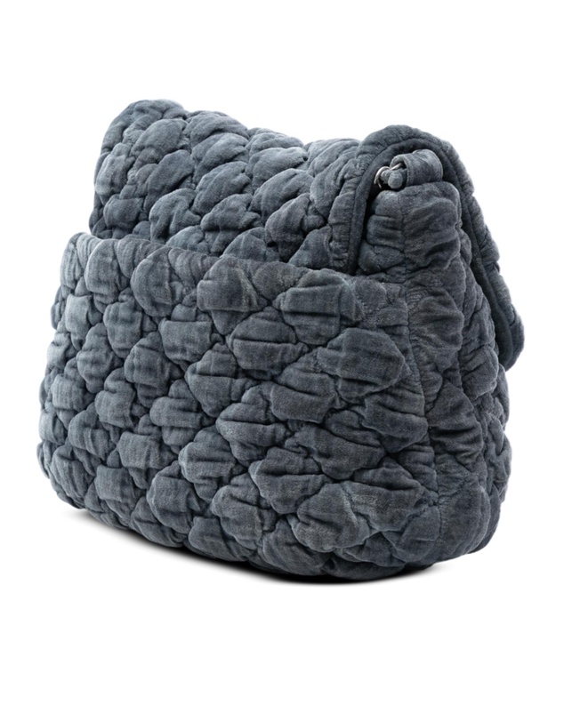 Pre-Loved by Azura Reborn - Pre-Loved Paris Moscou Bubble Quilted Velvet Flap