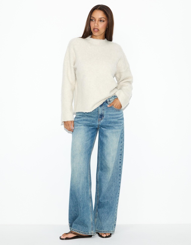 Dazie - Talia Fluffy Knit Jumper