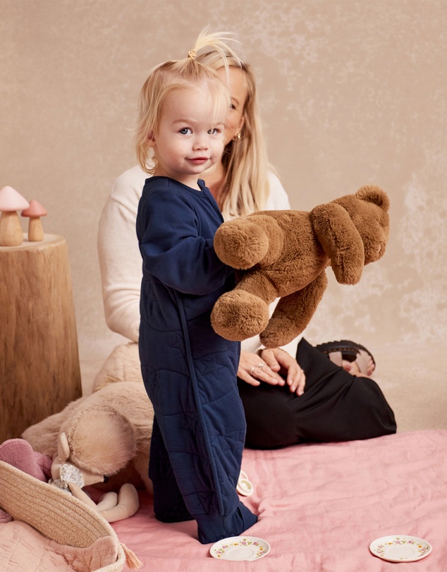 Love to Dream - Sleep Suit 3.5T Quilted Stretch Cotton Navy