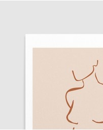 Olive et Oriel - Female Form I Terracotta Art Print