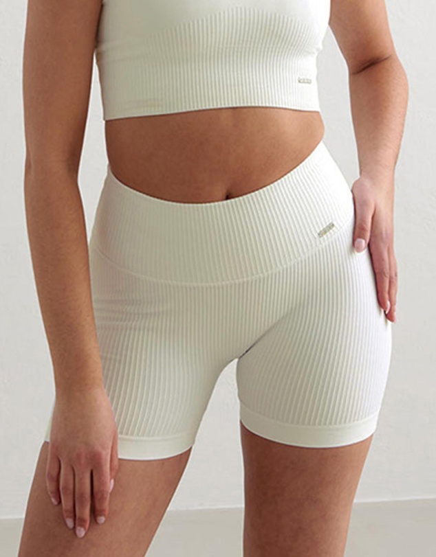 Aim'n - Ribbed Midi Biker Shorts