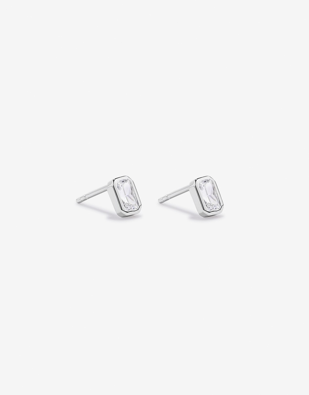 Michael Hill - 19cm Radiant-Cut Cubic Zirconia Bracelet and Stud Earring Gift Set in Sterling Silver