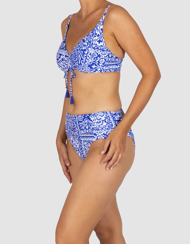 Baku Swimwear - Havana Ruched Side Mid Bikini Bottom