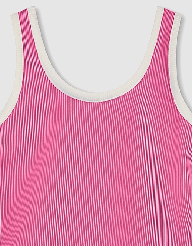 Zulu & Zephyr Mini - Mini Stripe Rib Scoop One Piece - Kids