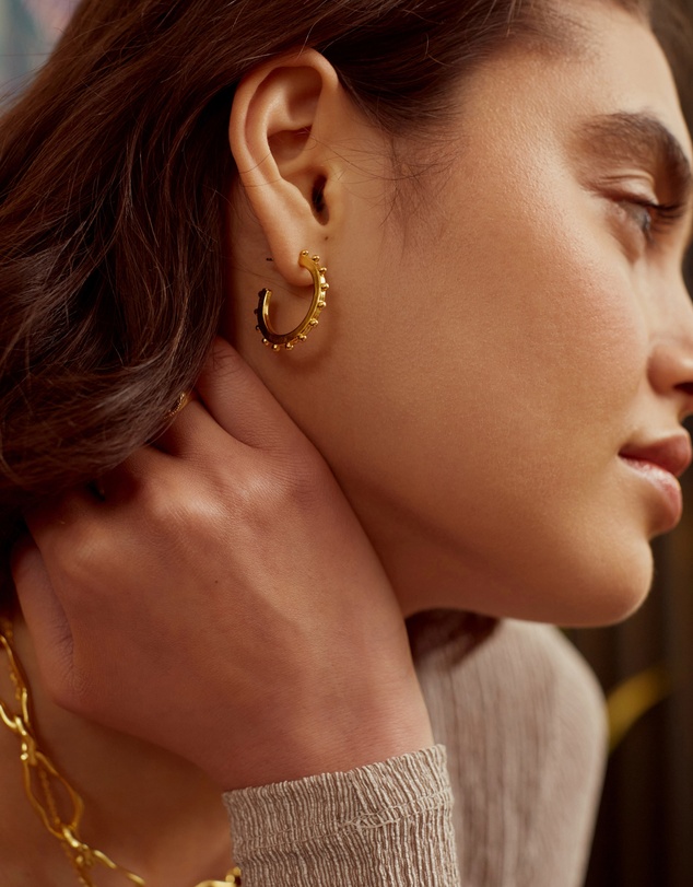 Ottoman Hands - Aida Hoop Earrings