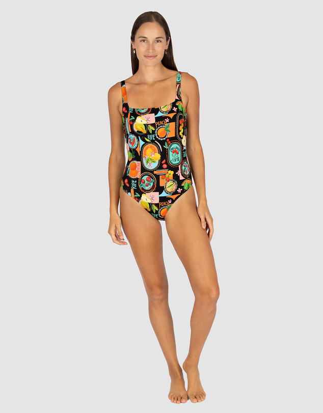 Baku Swimwear - Cinque Terre Square Neck One Piece Swimsuit