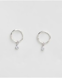 SAINT VALENTINE - Saint Mini Hoops - Silver - ICONIC EXCLUSIVE