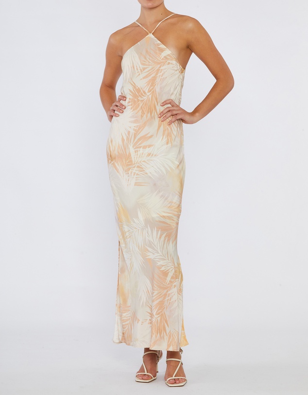 Amelius - Yasmine Printed Halter Maxi Dress
