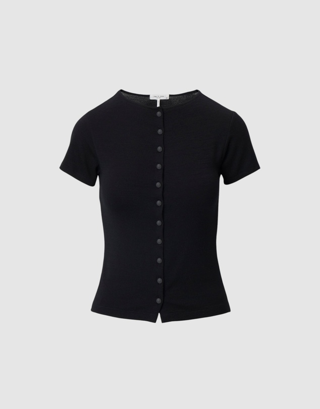 rag & bone - The Knit Button Tee