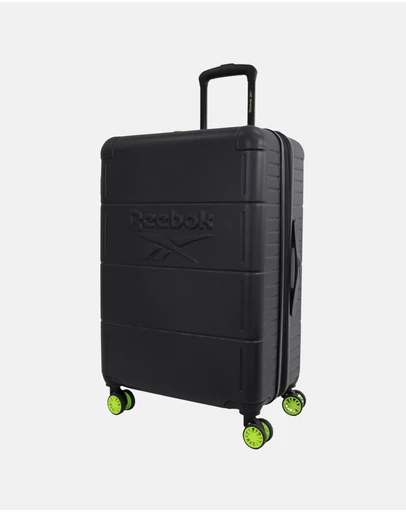 Reebok - Reebok Wanderer 76cm LARGE Hard Shell Suitcase in Black